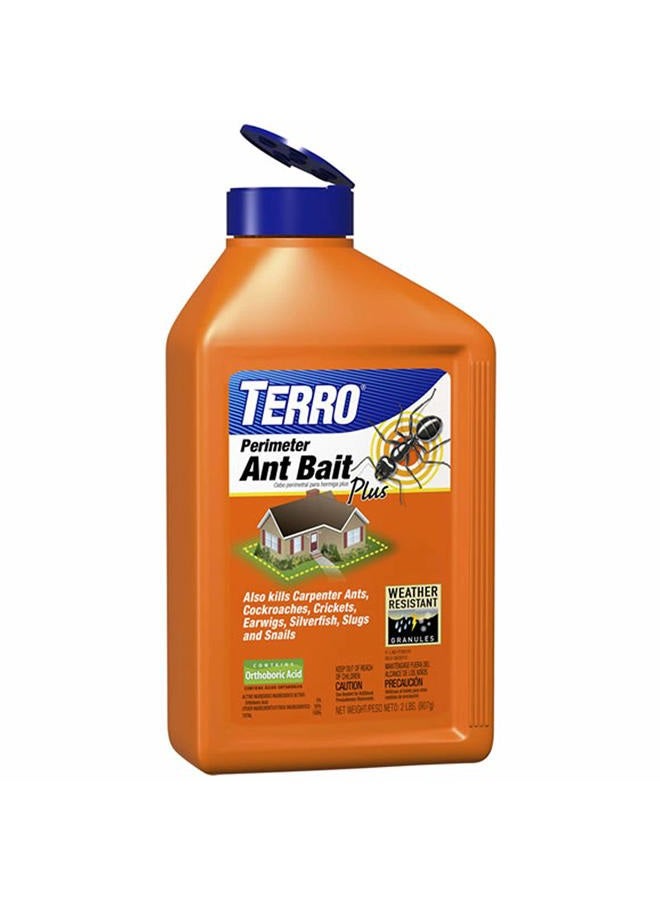 TERRO T2600 Perimeter Outdoor Ant Bait Plus - Attracts and Kills Carpenter Ants, Roaches, Crickets, Earwigs, & Silverfish - 2 Lbs - Image 1